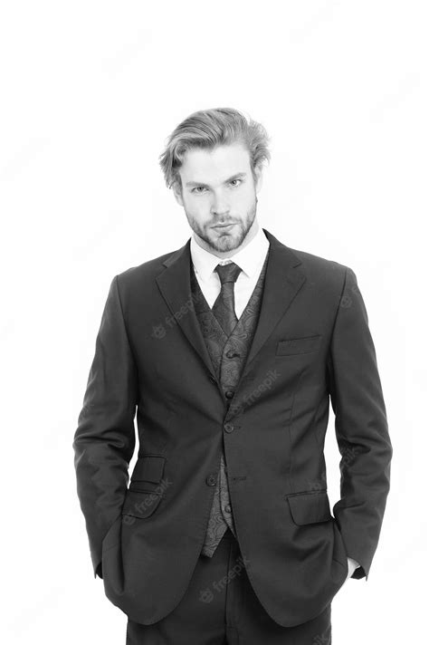 Premium Photo | Man in formal outfit isolated on white