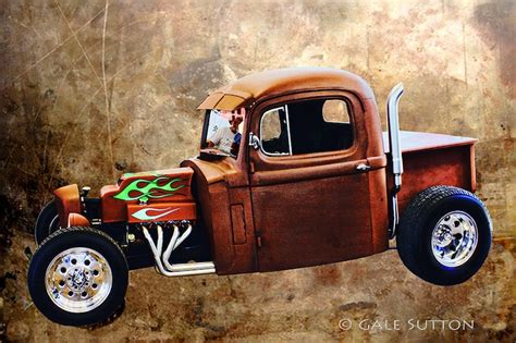 Rat Rod Hot Rod Photo Fine Art Photo Classic Car Art Rust Brown Pop Of Color Art For