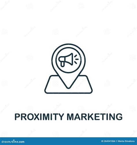 Proximity Marketing Icon. Monochrome Simple Marketing Strategy Icon For