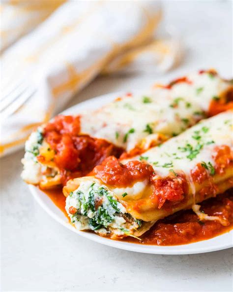 Manicotti Recipe Spinach And Cheese | Bryont Blog