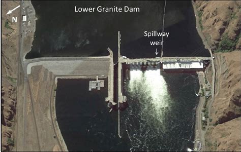 3 Aerial Photograph Of Lower Granite Dam The Spillway Weir Surface