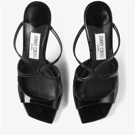 Black Patent Leather Mules | ANISE 75 | Spring/Summer 2023 Collection
