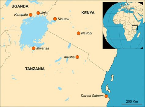 Lake Tanganyika World Map