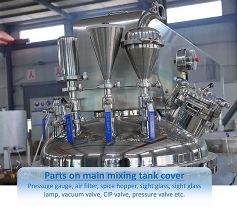 Миксер для майонеза с электрическим нагревом, 500 л для пищевой ...