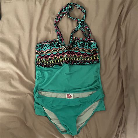 Mint Green Bikini Women S Fashion Swimwear Bikinis Swimsuits On Carousell
