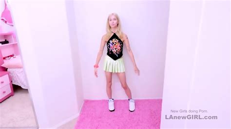 Blonde Teen Has Crush On Producer Fucks Him