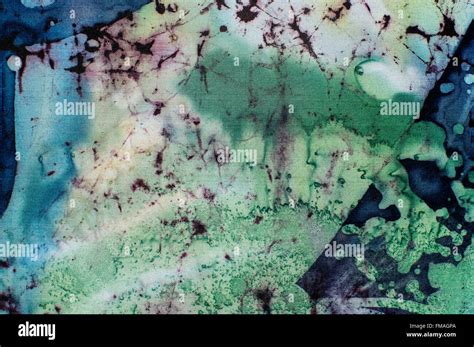 Abstraction Fragment Hot Batik Background Texture Handmade On Silk Abstract Surrealism Art