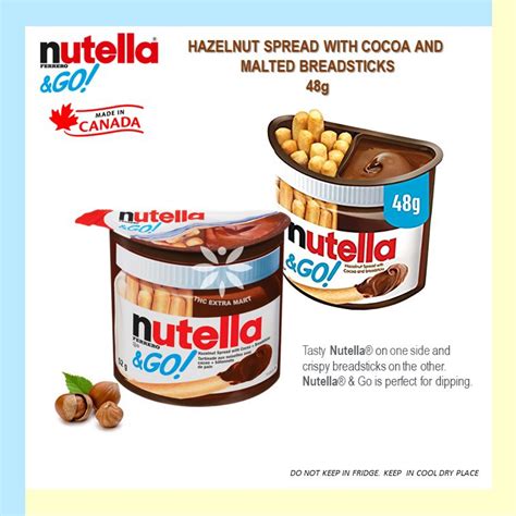 Nutella Ferrero Go Nutella Go Hazelnut Spread With Cocoa And