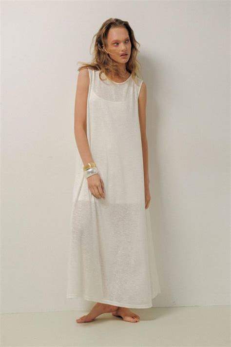 Купить платья макси NUDE 0436 молочный Описание фото цена