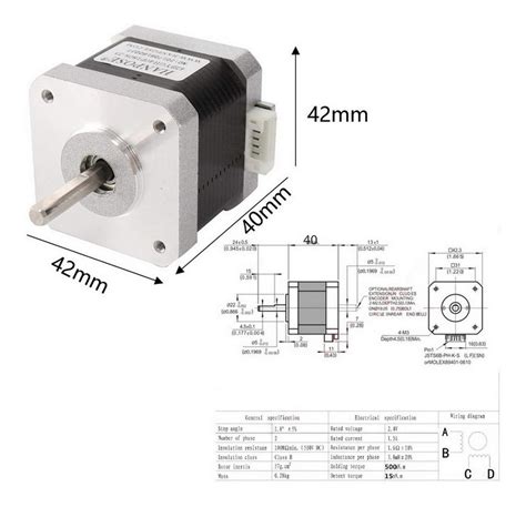 Motor Paso A Paso Nema Hs Amperios Mercadolibre