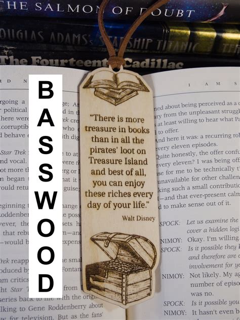 Wooden Bookmarks Laser Engraved Quotes About Books Personalize - Etsy