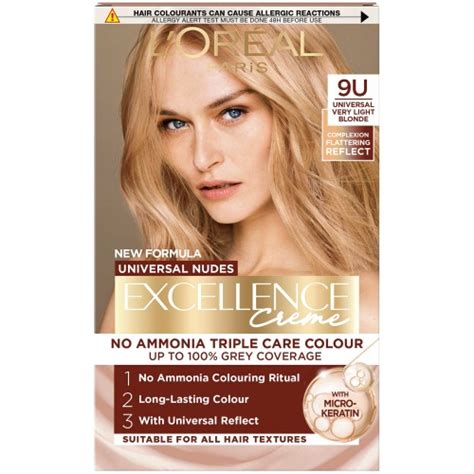 L Oreal Paris Excellence Universal Nudes Blonde Hair Dye With Complexion Flattering Reflects U