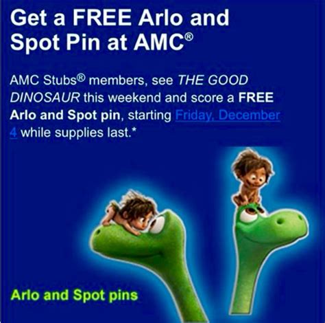 The Good Dinosaur Amc Theatres Pin Disney Pins Blog