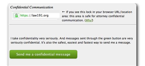 Confidential Messaging - Send me a CM