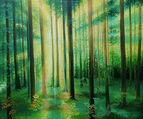 Forest Acrylic Paintings | Art Commissions UK | Commission a Mural ...