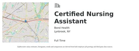 Bond Health Certified Nursing Assistant Job In Lynbrook Ny