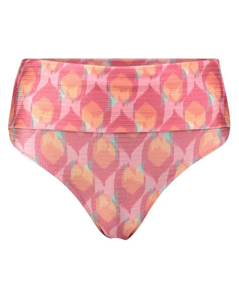Riachuelo Biqu Ni Calcinha Hot Pant Folhagem Rosa Dript By Riachuelo