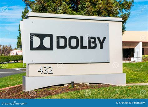 Dolby Laboratories Sign and Logo at Silicon Valley Campus. Dolby ...