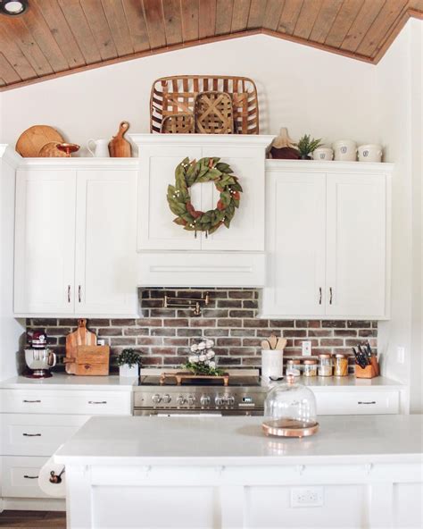 Ways To Style Farmhouse Decor Above Kitchen Cabinets Kitchen