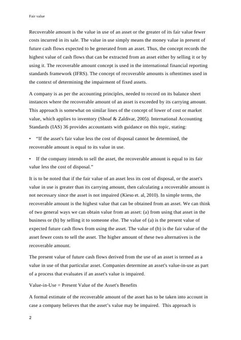 Fair Value Definition Calculation And Importance In Corporate