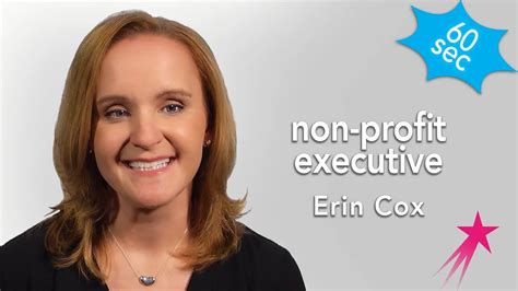 Non Profit Executive Erin Cox 60 Seconds On Vimeo