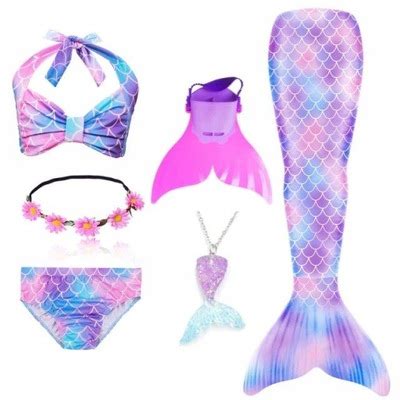 STRÓJ kąpielowy OGON syreny ARIELKA bikini 120cm 13763717973 oficjalne archiwum Allegro