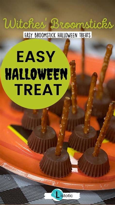 Easy Halloween Treats Witches Broomsticks Halloween Treats