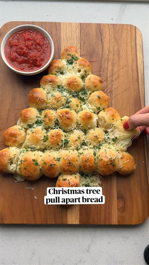 Christmas Tree Pull Apart Bread Christmas Food Dinner Christmas