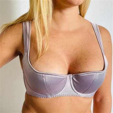 Intimates Sleepwear Lingerie Set Erotic Balconette Bra And Panty Set Satin Lingerie Set Half