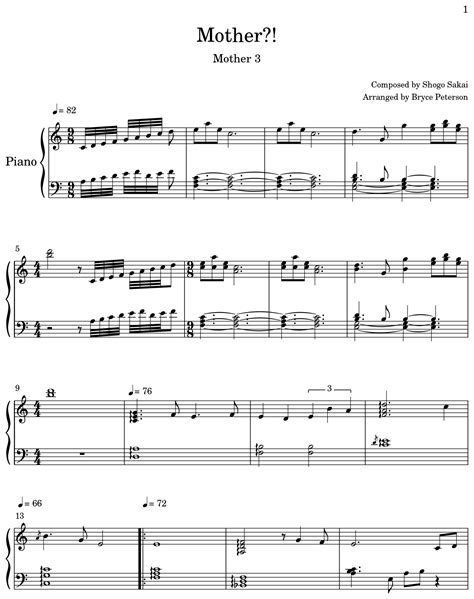 Mother?! - Sheet music for Piano