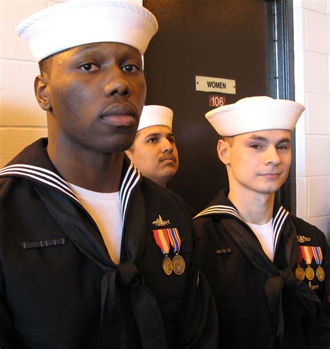Navy Seaman Apprentice Sir Joseph Moses Left And Navy Petty Officer