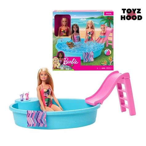 Barbie Doll And Pool Playset Blonde Barbie Ghl Shopee Malaysia