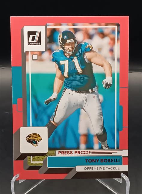 2022 Panini Donruss Press Proof Red 65 Tony Boselli For Sale Online