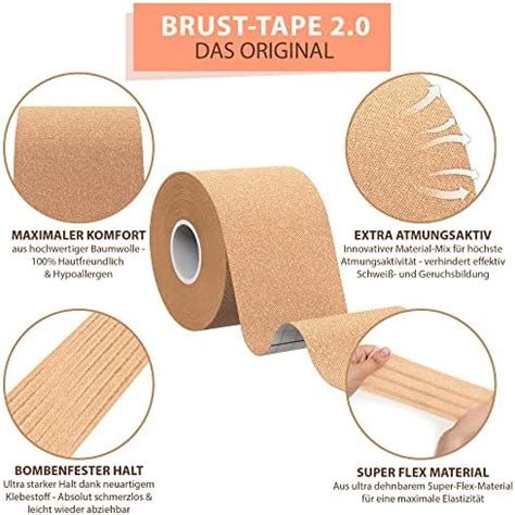 Boobsly Premium Brust Tape Verbessertes Konzept Boob Tape Brust Klebe Bh Boobietape