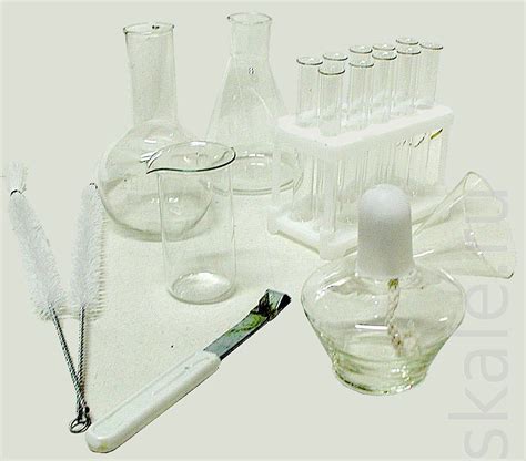 Комплект химико-лабораторной посуды демонстрационный. Цена. Фото. Купить