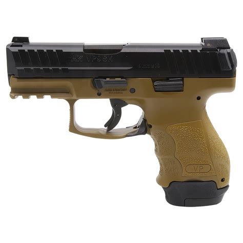 Hk Vp9sk 9mm 339 Bbl Fde Subcompact Pistol W1 15rd 2 12rd Mags