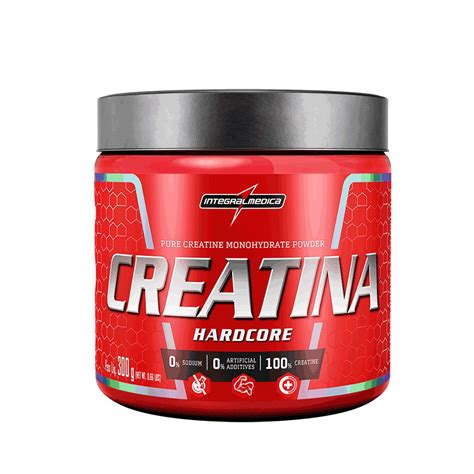 Creatina Monohidratada Hardcore Reload 300g Integralmédica