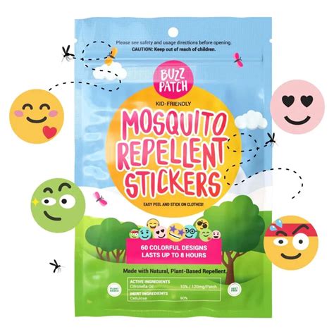 Buzz Patch Mosquito Repellent Stickers All Pure Cleaning