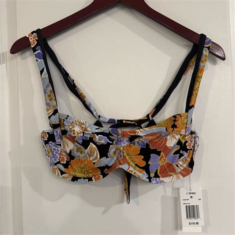 L Space Swim Lspace Camellia Sugar And Spice Floral Print Bikini Top Swimsuit Poshmark