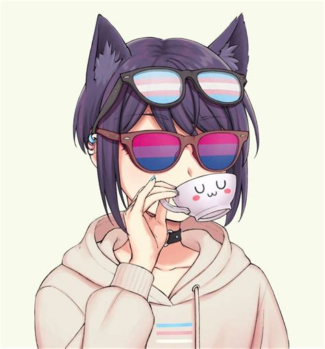 Trans Mtf Transgender Tips Fanart Mtg Art Trans Rights Lesbian Art Girl Memes Anime Neko