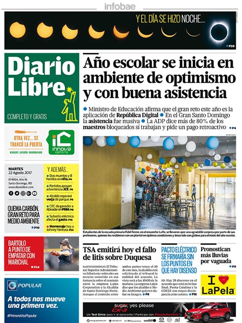 Diario Libre República Dominicana Martes 22 De Agosto De 2017 Infobae