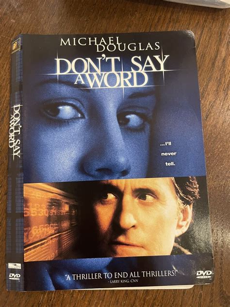 Don T Say A Word Dvd 2005 Michael Douglas Brittany Murphy Jennifer Esposito Ebay