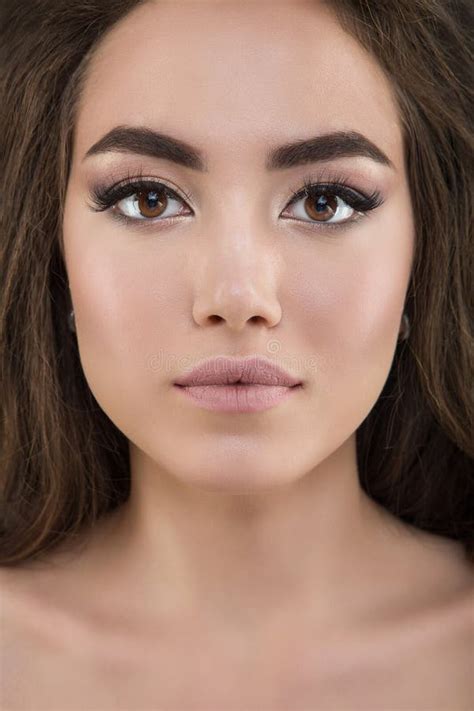 Portrait Of A Amazing Beautiful Brunette Woman Stock Image Image Of Cute Attractive