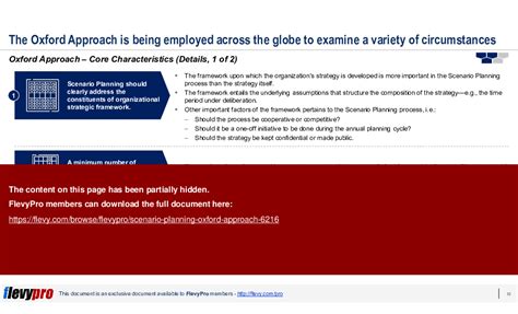 PPT Scenario Planning Oxford Approach 28 Slide PPT PowerPoint