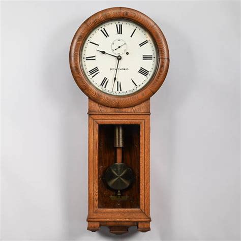 American Oak Regulator Wall Clock