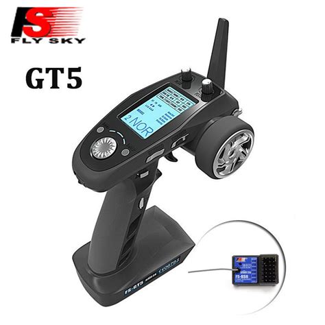 Flysky FS-GT5 2.4G 6-Channel Transmitter w/ FS-BS6 Receiver Buil ...