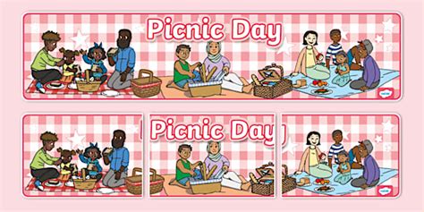 Picnic Day Display Banner Professor Feito Twinkl