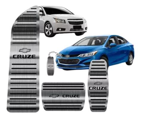 Pedaleira Descanso A O Inox Premium Chevrolet Cruze