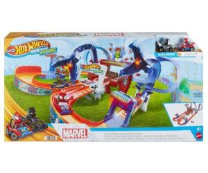 Buy Hot Wheels Racer Verse Marvel Spider Mans Web Slinging Speedway HTM08 From 55 80