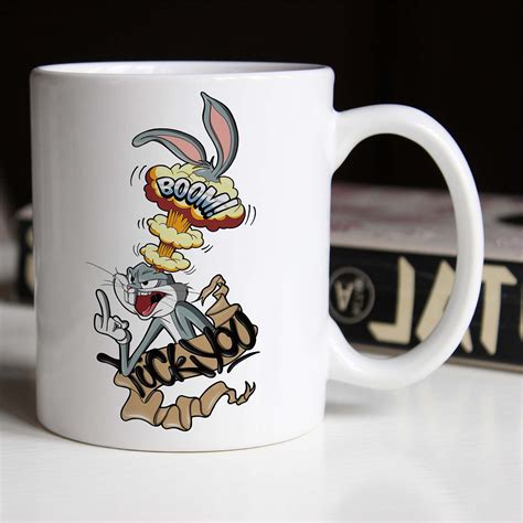 Caneca Personalizada Looney Tunes Pernalonga Boom Fuck You Bugs Bunny